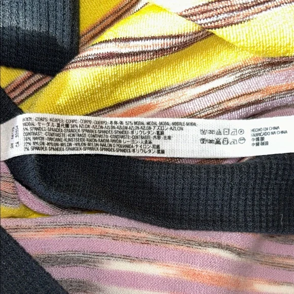 Free People Black, Pink, and Yellow Turtleneck Sweater - Picture 7 of 10